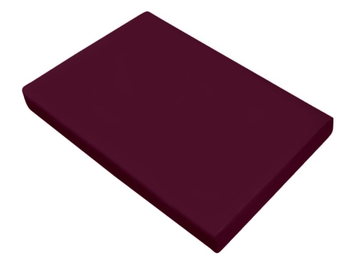 Prześcieradło z płótna bordowe 160X200 100% Bawełna 