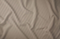 Pościel Satynowa 220x200 Gładka w Pasy Premium c. beż taupe  