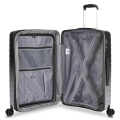 Walizka Średnia Roncato  66cm M  Wave Spot Czarna Szara 