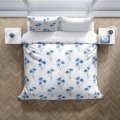 Pościel bawełniana 140x200 Cottage Chabry Kwiaty