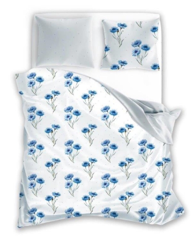Pościel bawełniana 140x200 Cottage Chabry Kwiaty