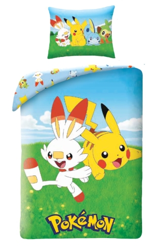 Pościel bawełniana 140x200  Pokemon Pikachu