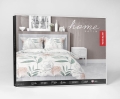 Pościel Satyna 140x200 Kwiaty Liście Pastelowa