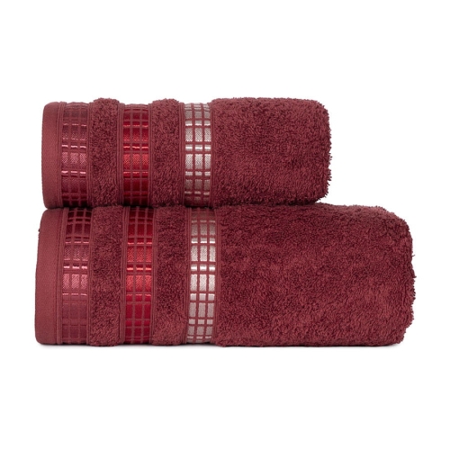 Ręcznik 70x140 bordowy luxury Markizeta 