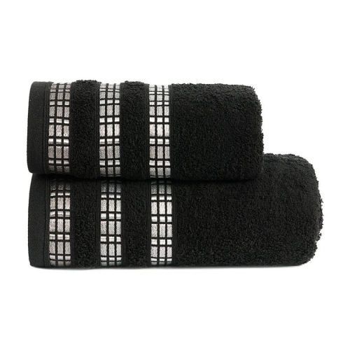 Ręcznik 70x140 czarny luxury Markizeta