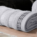 Ręcznik 70x140 szary luxury Markizeta  