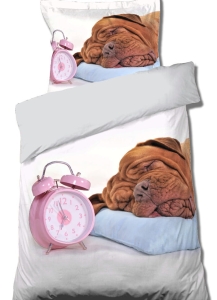Pościel Młodzieżowa 160x200 BULDOG Budzik