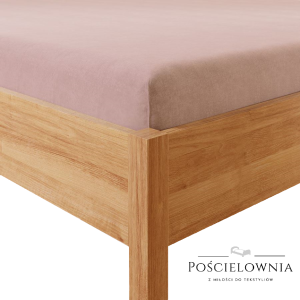 Prześcieradło JERSEY Z GUMKĄ 220x200 RÓŻOWY 