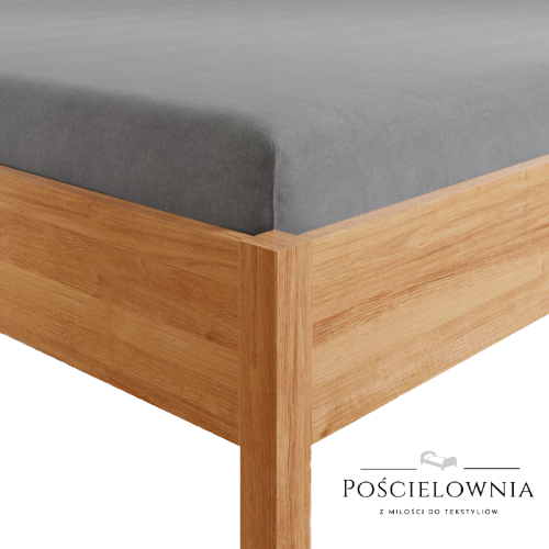 Prześcieradło JERSEY Z GUMKĄ 180x200 C. SZARY