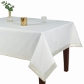 Obrus Silver 140x220  ze srebrną błyszcząca listwą