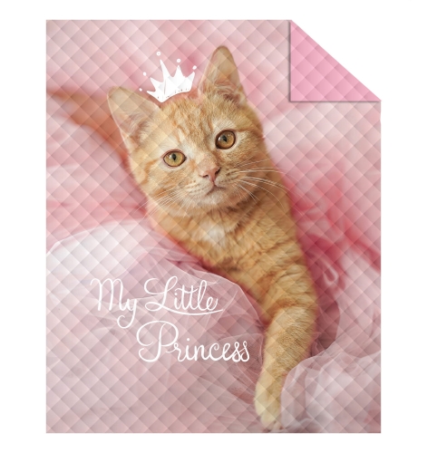 Narzuta na łóżko młodzieżowa 170X210 Kotek Princess