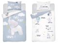 Komplet do łóżeczka 100x135 Kołdra + Pościel Bambus Słonik