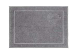 Dywanik Stopki 50x70 SZARE Popiel 650g 100% bawełna 