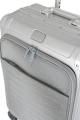 Walizka Next Kabinowa z  przednia Kieszenią 55cm S Aluminium Premium Srebrna 