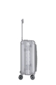 Walizka Next Kabinowa z  przednia Kieszenią 55cm S Aluminium Premium Srebrna 