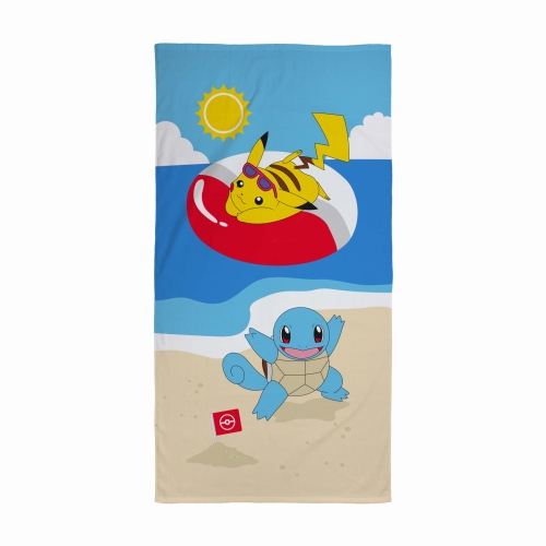 Ręcznik Plażowy Kąpielowy 70x140 Pokemony Pikaczu 