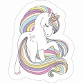 Poduszka Dekoracyjna Kształtka  Jednorożec Unicorn Oryginalna Przytulanka 