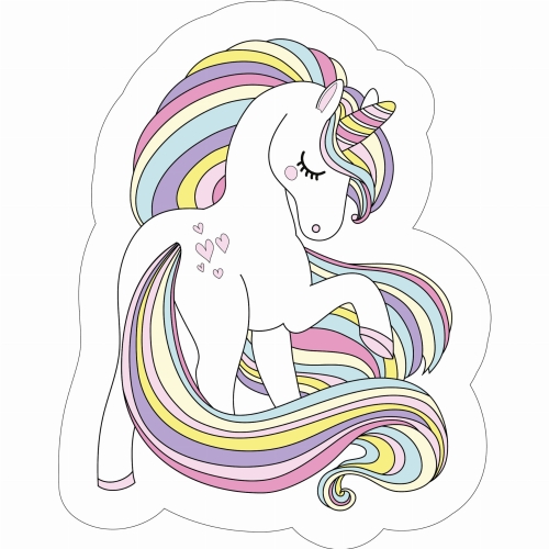 Poduszka Dekoracyjna Kształtka  Jednorożec Unicorn Oryginalna Przytulanka 