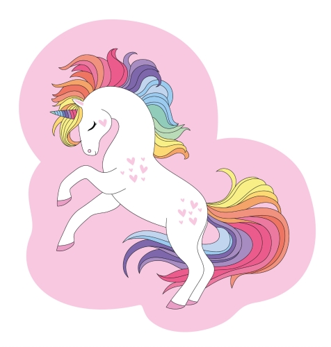 Poduszka Dekoracyjna Kształtka Jednorożec UNICORN Oryginalna Przytulanka
