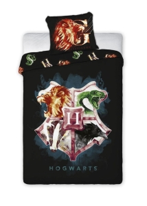 Pościel Młodzieżowa 140x200  Harry Potter Hogwart herb