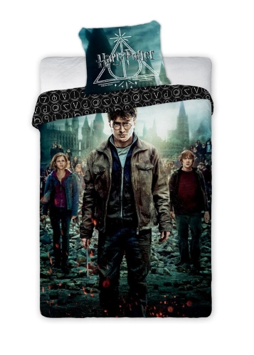 Pościel Młodzieżowa 140x200  Harry Potter Czarodziej 