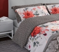Pościel Satynowa 160x200 Pure Satin Kwiaty Kolorowe