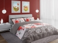 Pościel Satynowa 220x200 Pure Satin Kwiaty Kolorowe 