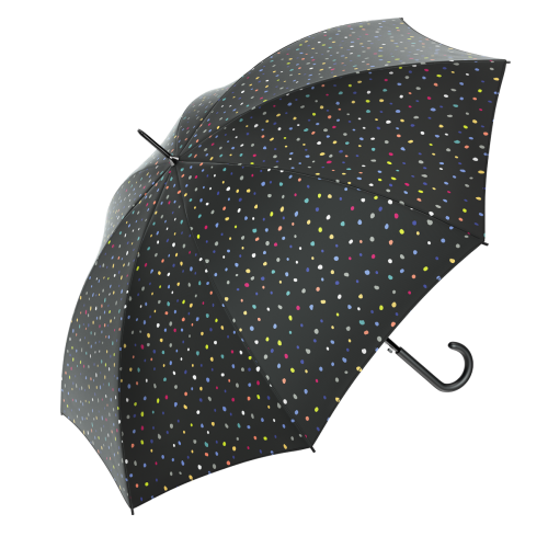 Parasol Benetton Long Kropki Czarny