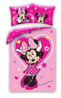 Pościel Bawełniana 140x200 Myszka Minnie Disney
