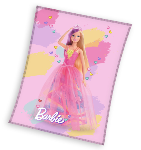 Koc Narzuta dla dzieci 130x170 Barbie