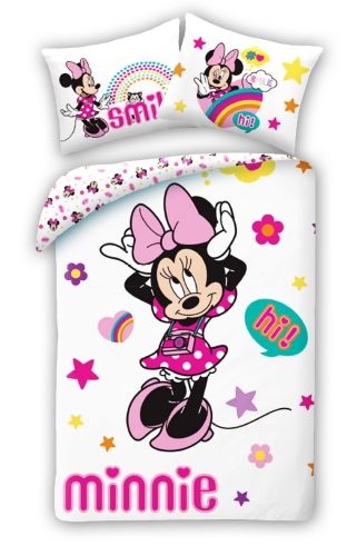 Pościel Bawełniana 140x200 Myszka Minnie 
