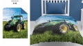 Narzuta na łóżko młodzieżowa 170x210 Traktor Zielony