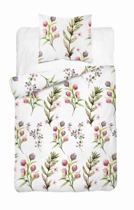 Pościel Satynowa 140x200 Kwiaty Wiosenne