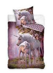 Pościel bawełniana 140x200 Jednorożec Unicorn 