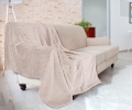 Koc Mikrofibra 150x200 DIAMOND miękki puszysty Beżowy
