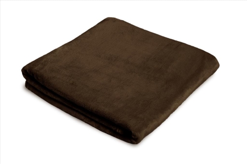 Koc Jednobarwny 150x200 ,,KASZMIROWY DOTYK" Brązowy