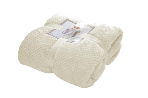 Koc Jednobarwny MONTANA 150x200 Kremowy