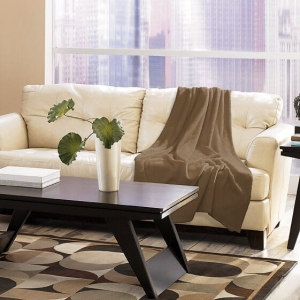 Koc Jednobarwny 150x200 Plain Brązowy miękki puszysty