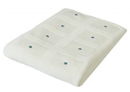 Kocyk bambusowy 80x100 ACCENT Odcienie Bieli/Jasny Krem