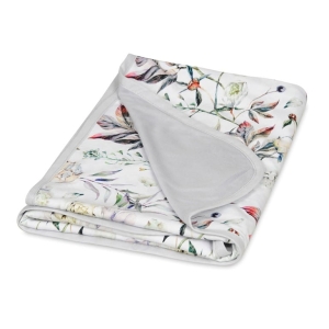  Kocyk Bambusowy Dwustronny 75x100 BAMBOO Kolorowe Kwiaty