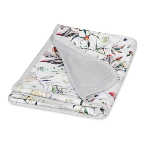  Kocyk Bambusowy Dwustronny 75x100 BAMBOO Kolorowe Kwiaty