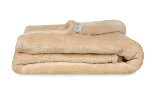  Kocyk Dziecięcy BONO 75x100 Gładki Miękki Puszysty Beżowy