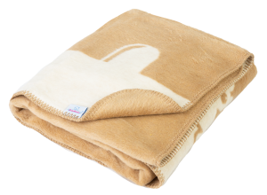 Kocyk Dziecięcy 75x100 MIKY Beżowy/Jasny Brąz