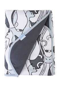 Kocyk Dziecięcy 75x100 INES Bawełniany Dwustronny Wzorek