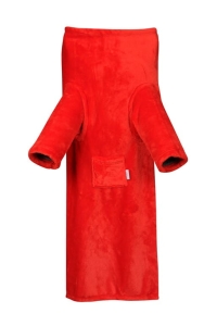 Kocyk Z Rękawami i Kieszonką 70x90 KANGOO MINI Czerwony