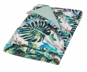 Kocyk Bawełniany Dwustronny 75x100 PRESTIGE Liście