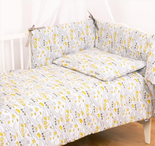 Komplet Pościeli Bawełnianej 3 Częściowej 100x135 TRENDY Koparki