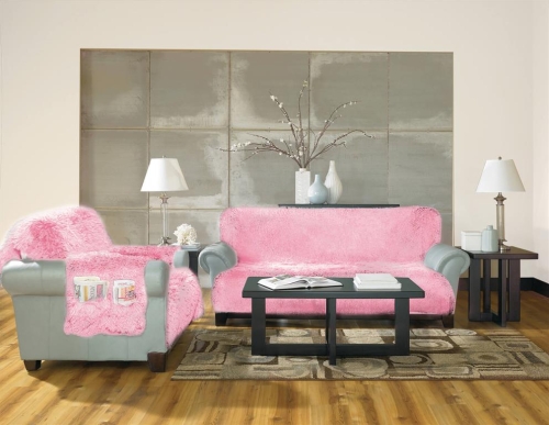 Narzuta Dekoracyjna Na Fotel 65x170 TIMO Różowa