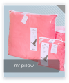 Poduszka puchowa 50x60 600g  Mr. Pillow Różowa