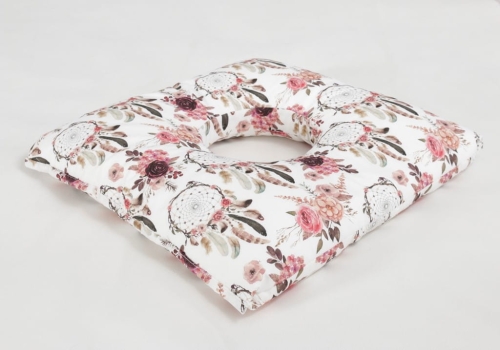 Poduszka Poporodowa Pozycjonująca 50x45 OPONKA Łapacze Różowe